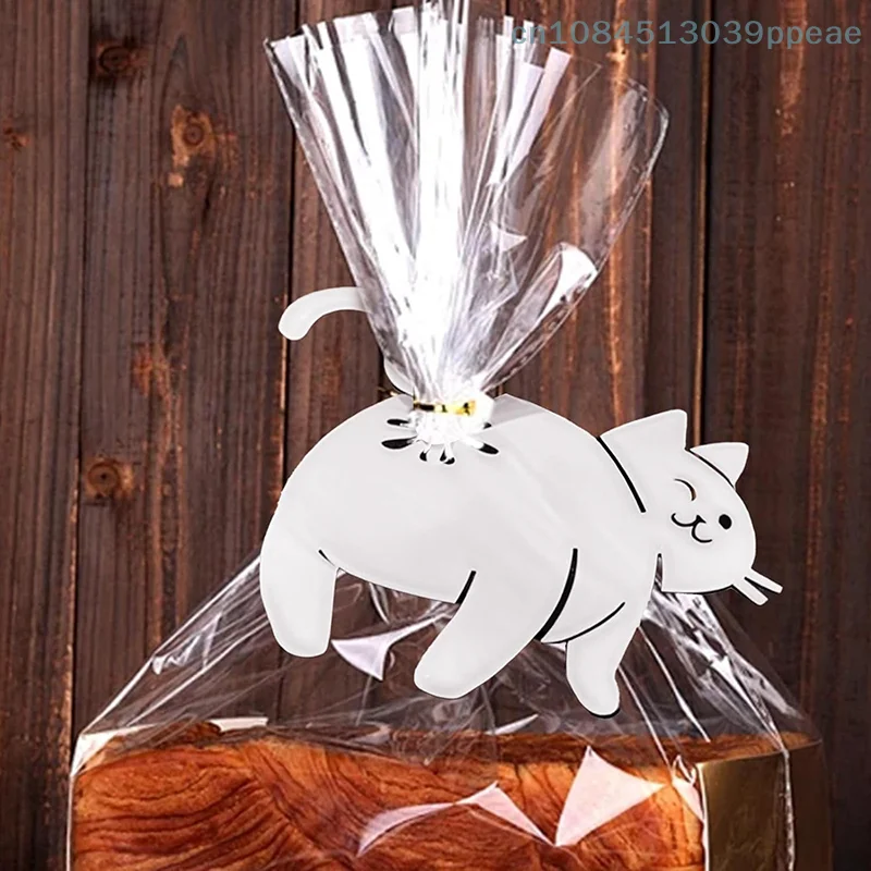 مضحك القط بعقب الخبز كليب ثلاثية الأبعاد حقيبة مطبوعة كليب حقيبة حامل الجدة أداة المطبخ لمحبي القط تخزين المواد الغذائية ديكور المنزل 1/2/3 قطعة