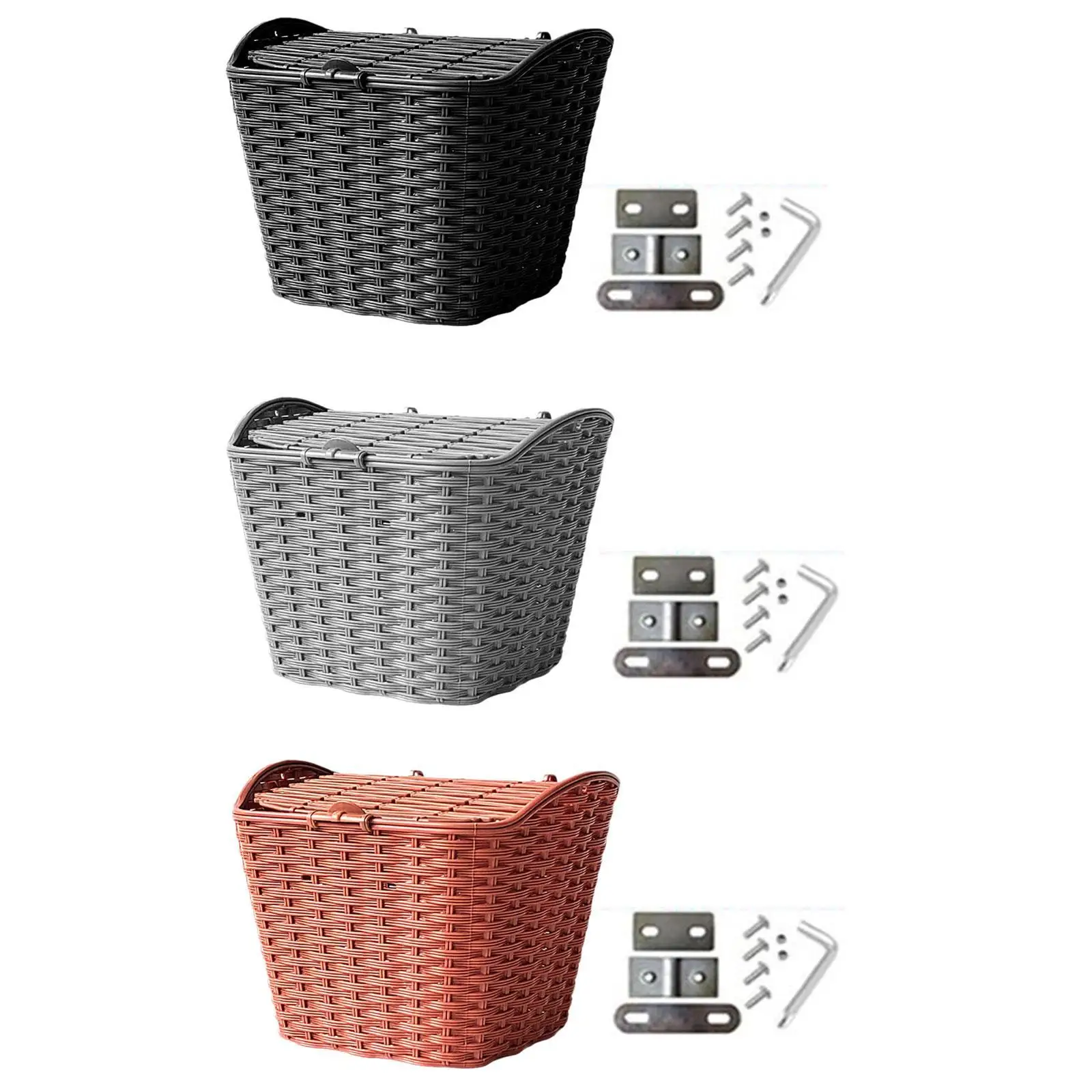 

Велосипедная корзина с крышкой Прочный велосипедный чехол для книги на горных велосипедах