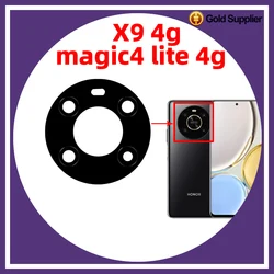 For huawei honor magic 4 lite 4g or X9 4g Rear Back Camera Glass Lens with Sticker Replacement Repair