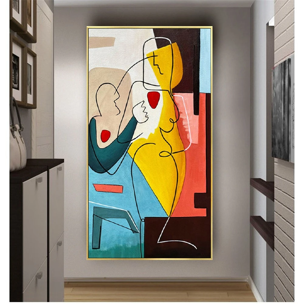 

Modern Artists Copy Picasso Canvas Pictures Abstract Wall Art Decor Living Room Home Trim Artworks Famous Oil Painting Christmas