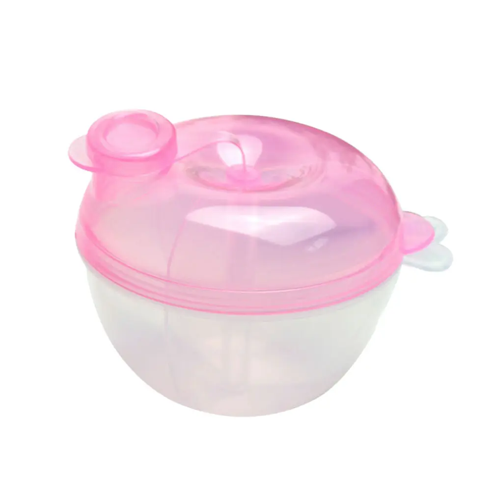 Milk Powder Container Three Compartments Portable Baby Formula Dispenser Large Capacity Travel Feeding Storage Box for Toddler