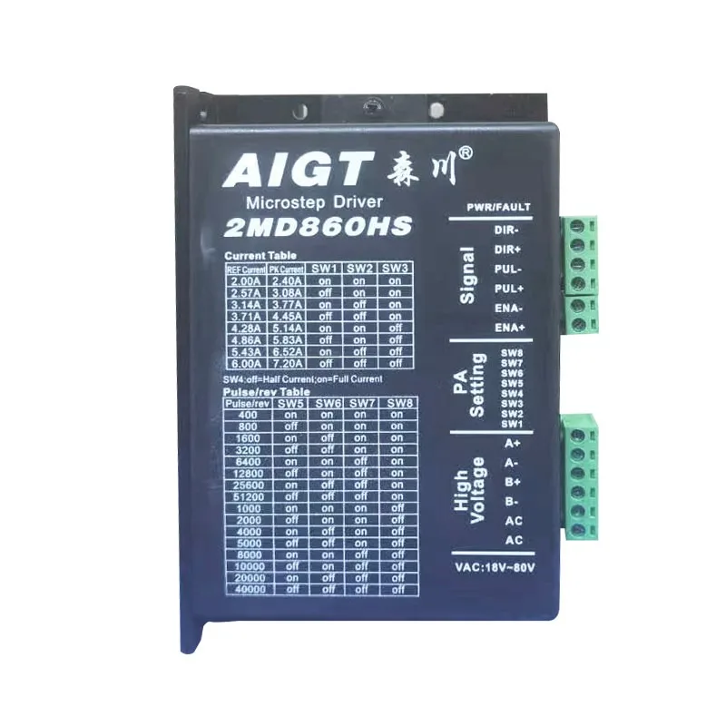 2MD860HS Two-Phase Stepper Motor for 86/57 Motor Driver 450 Stepper Motor Controller