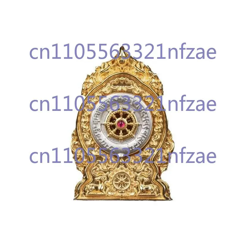 Tybetański buddyzm Miedziany Kamień Szlachetny Żółty Jambhala Bóg Bogactwa Budda Wisiorek Amulet