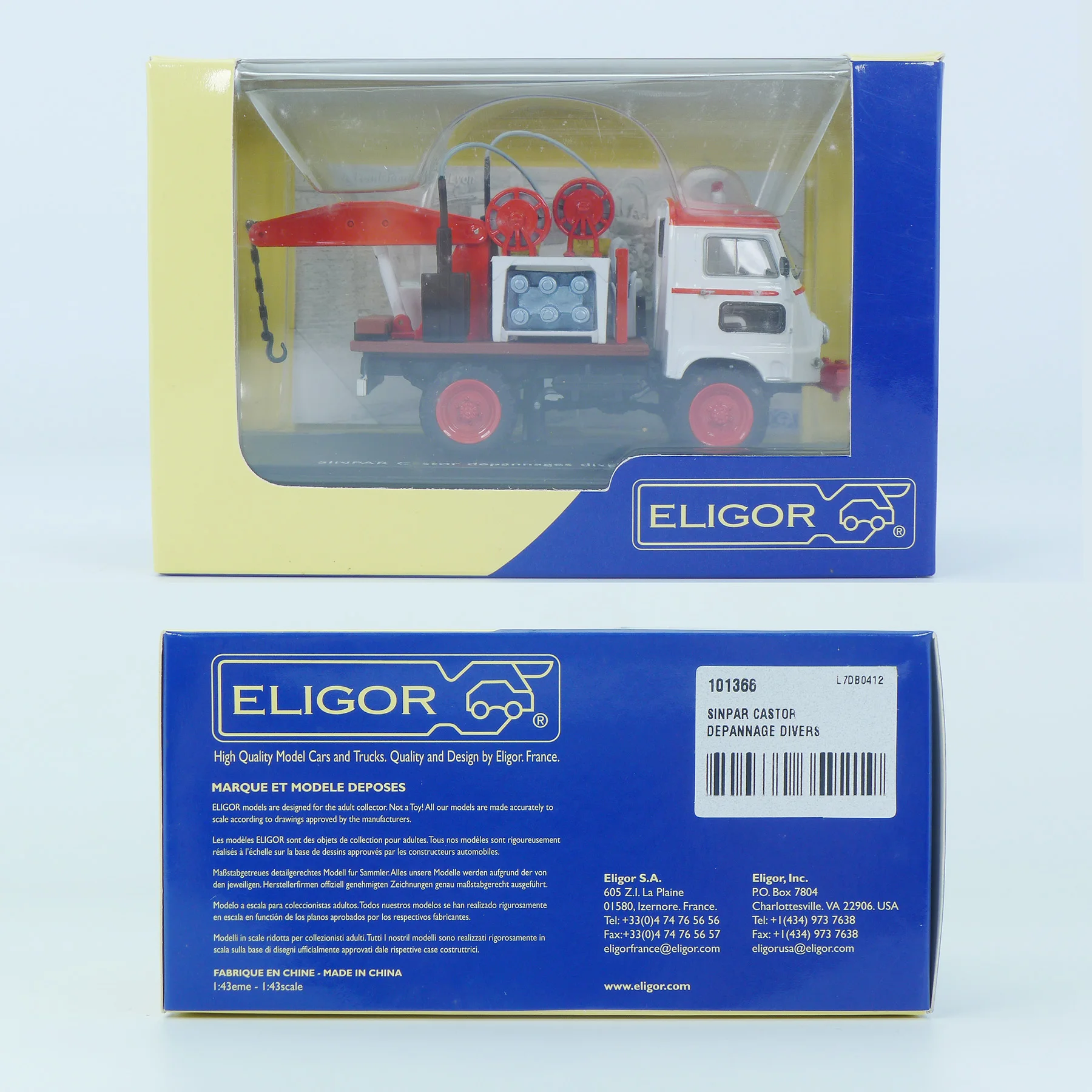 1 43 Eligor trucks van Type H - Hotchkiss - Renault Citroen