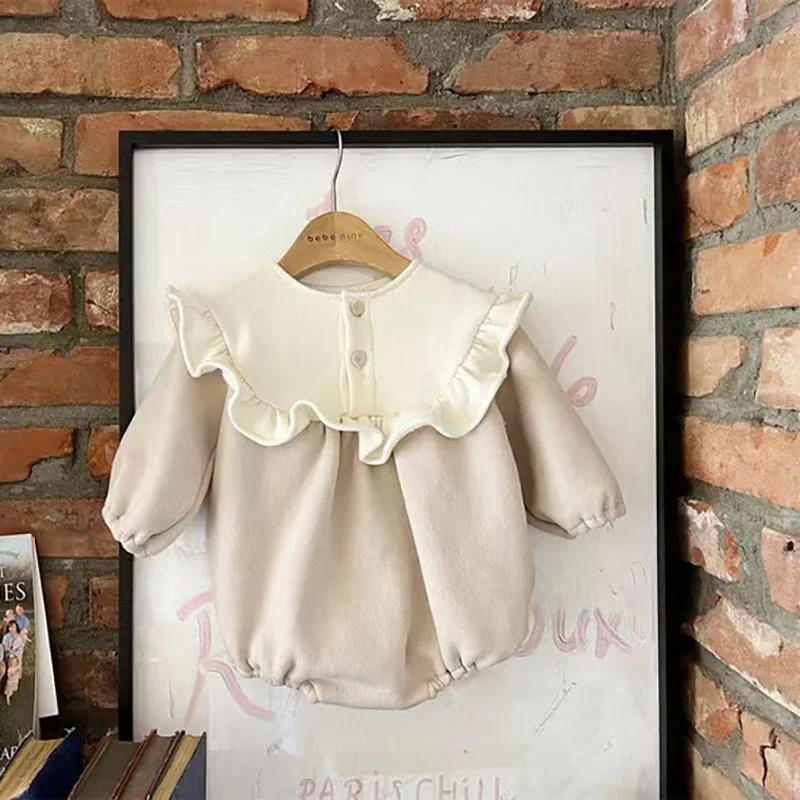 Baby kleidung Bodysuit & einteiliges Pelz futter Baby kleidung