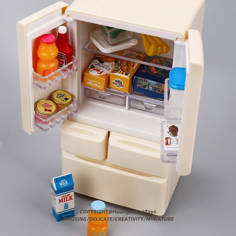 Simulatie Mini Dubbele deur Kleine Koelkast Decoratie voor 1/10 RC Crawler Auto TRX4 Defender AXIALE SCX10 RC4WD TF2 TRX6 Onderdelen