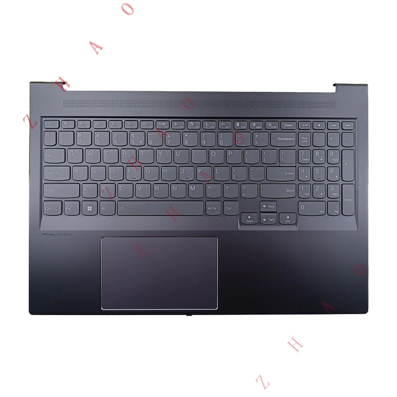 

Z NEW For Lenovo Slim 7 16IAH7 Palmrest Backlit Keyboard Top Cover 5CB1J38238 Grey
