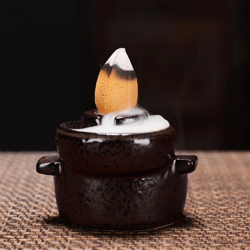 Thác Hương Cho Đốt Gốm Chảy Ngược Hương Giá Đỡ Máy Chảy Ngược Hương Nón Cho Trang Trí Văn Phòng Phòng Trang Sức Giọt