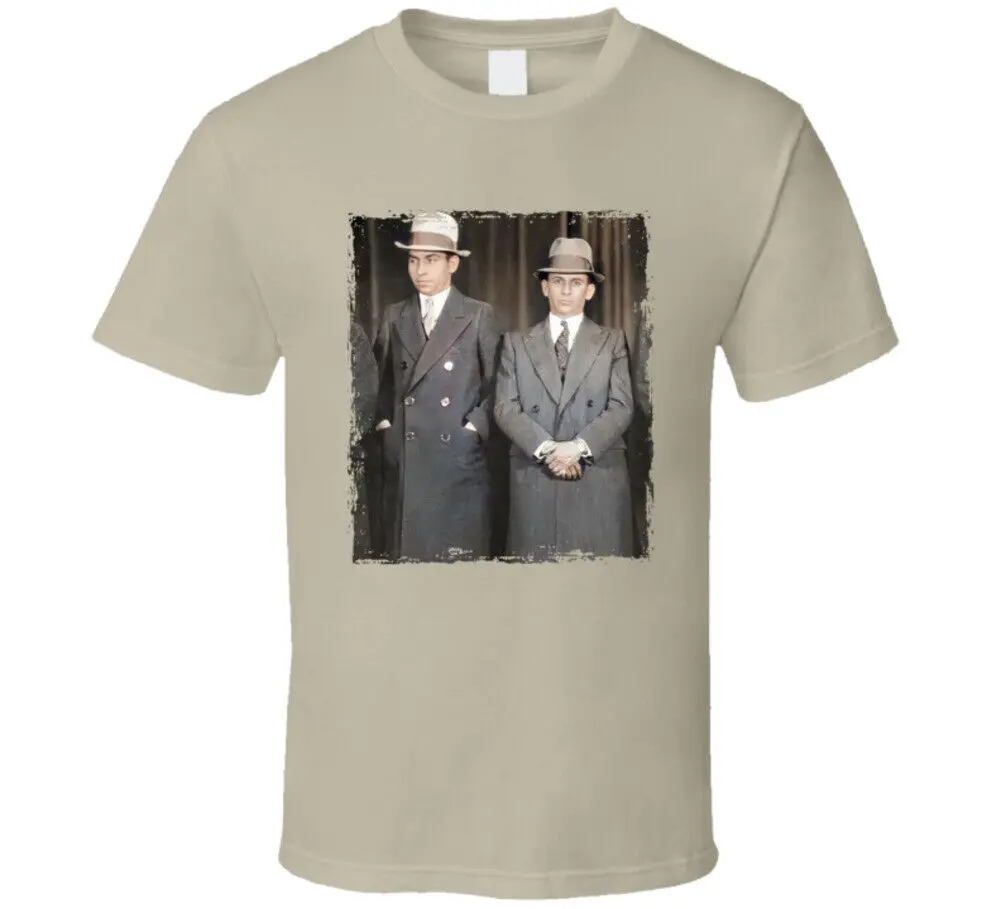 Lucky Luciano Meyer Lansky Original Gangsters Fan Camiseta