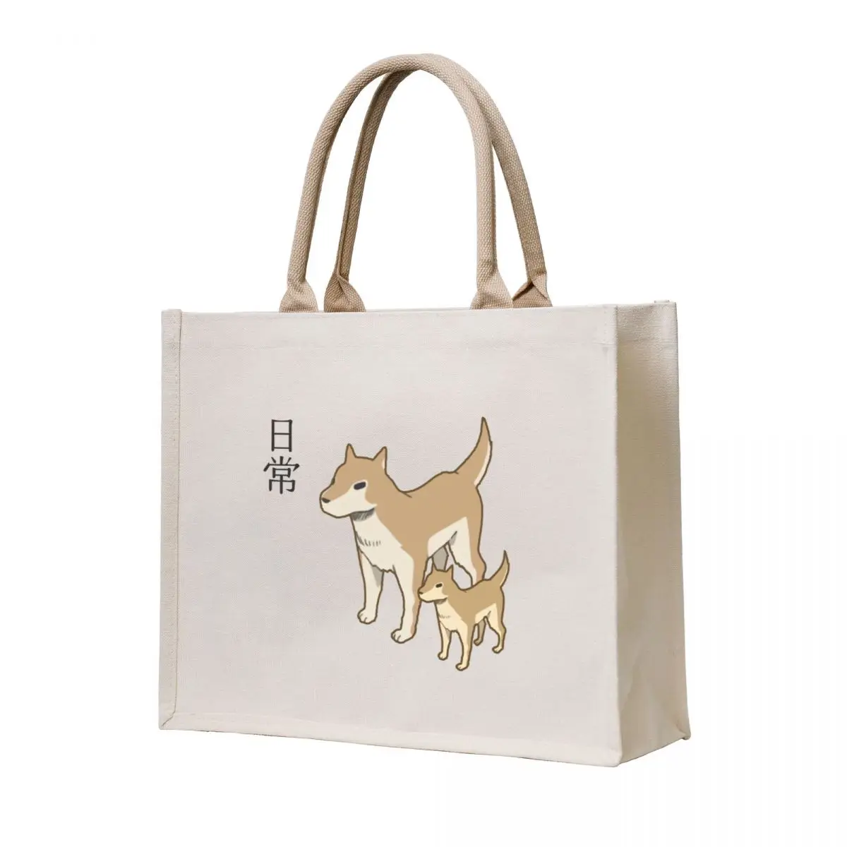 

Nichijou - Buddy Shiba Inu Tote Bag Lady bag Women's shopper bag Canvas shoulder reusable shopping
