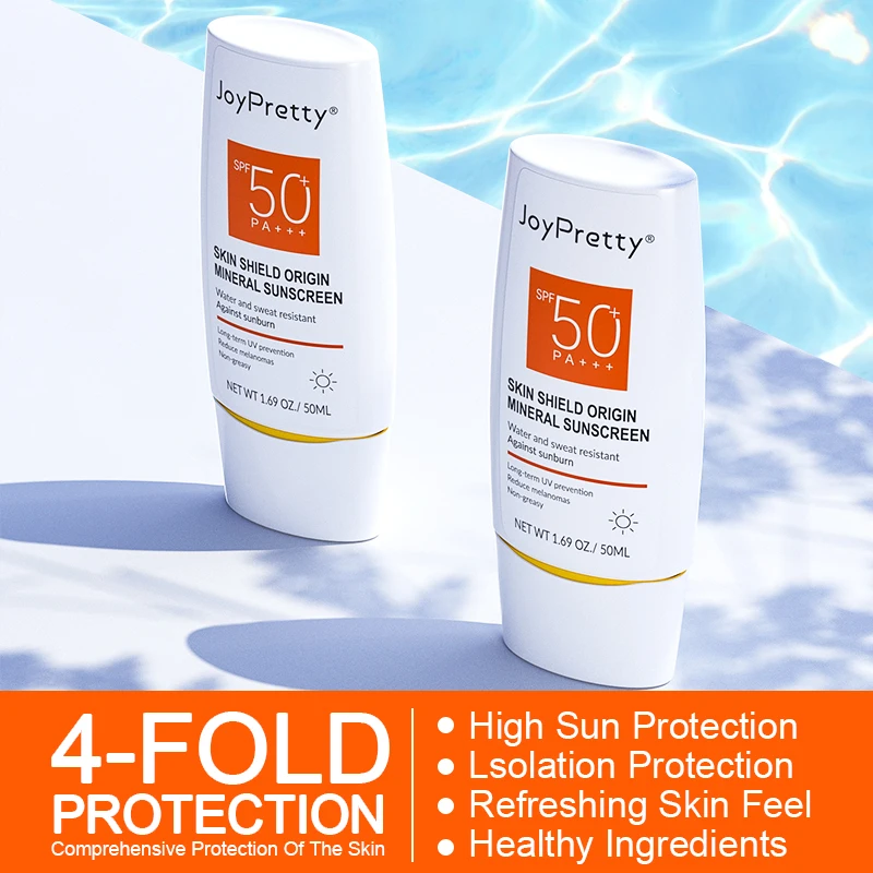 JoyPretty-creme bloqueador solar, protetor solar, proteção solar, hidratante, rosto, corpo, cuidados com a pele, Dropshipping, FPS 50