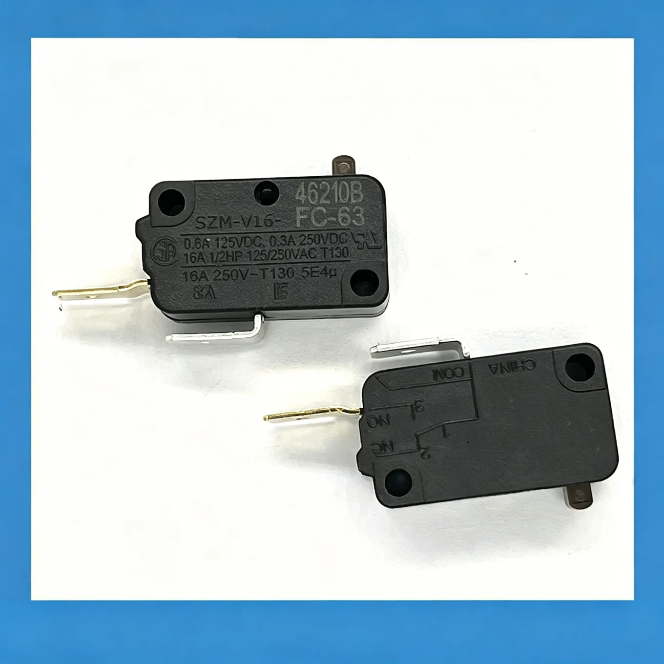 Nuevo Interruptor Micro de Alta Corriente SZM-V16-FC-63 SZM-V16-FA-63 Original 100% 16A 2 Pines