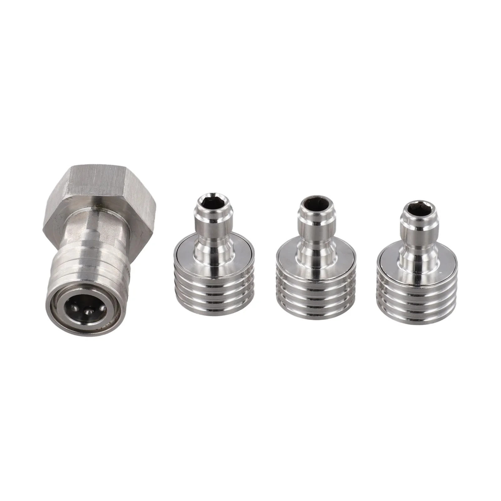 Stainless Steel Pressure Washer Shower Nozzle Adapter with 14 Inch Connector for Car Washing and Furniture Cleaning
