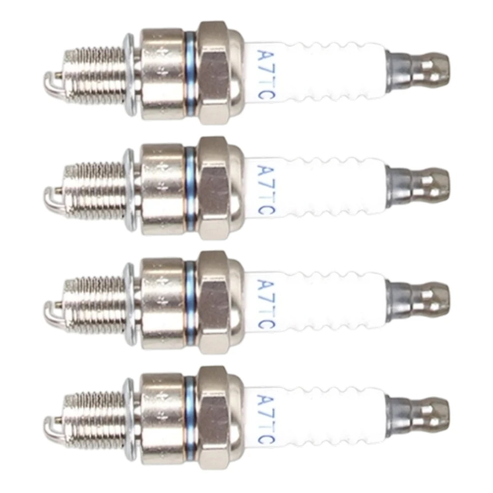 Gas Trimmer Ignition Electrode Spark for Lawn Mower Repair White Withstand Harsh Conditions For 4-stroke Brush Cutters