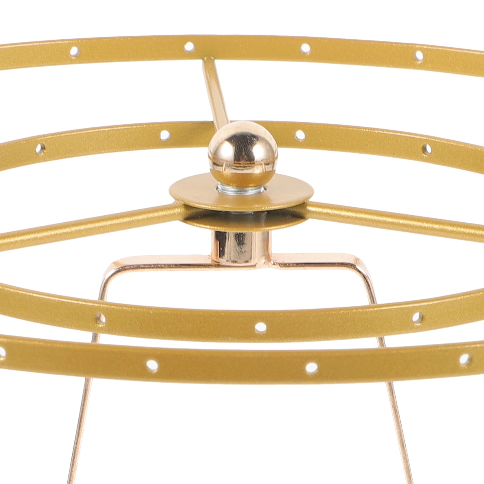 

Shell Lamp Stand Shade Frame Chandelier Iron Lampshade Holder Golden Vintage lampshade frames lamp shade ring diy ring lamp