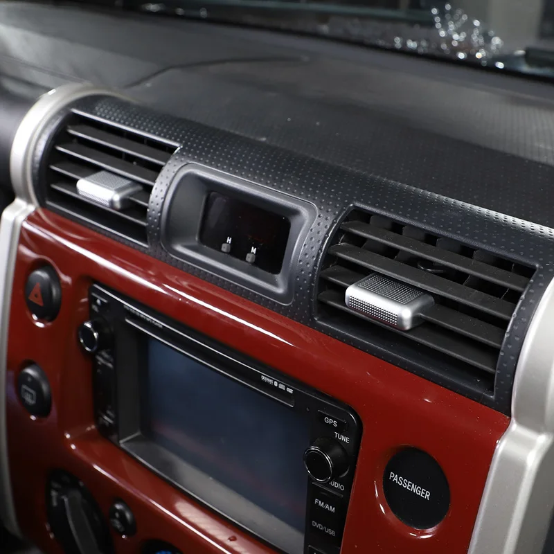 4 Pcs For Toyota FJ Cruiser 2007-2021 Car Modification ABS Red Car Air Outlet Adjusting Rod Cover Stickers Car Accessories