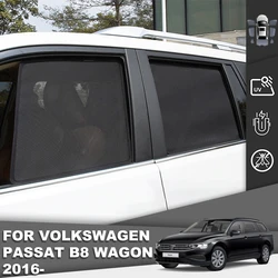 For Volkswagen VW PASSAT B8 Variant 2015-2022 Magnetic Car Sunshade Visor Front Windshield Curtain Rear Side Window Sun Shade