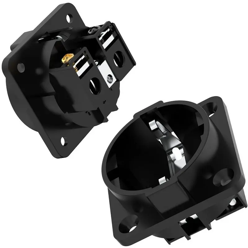ABDJ-EU Schuko Power Socket Wall Plate 86Mm X 86Mm AC Power Receptacle 250V 16A Wall Outlet Panel