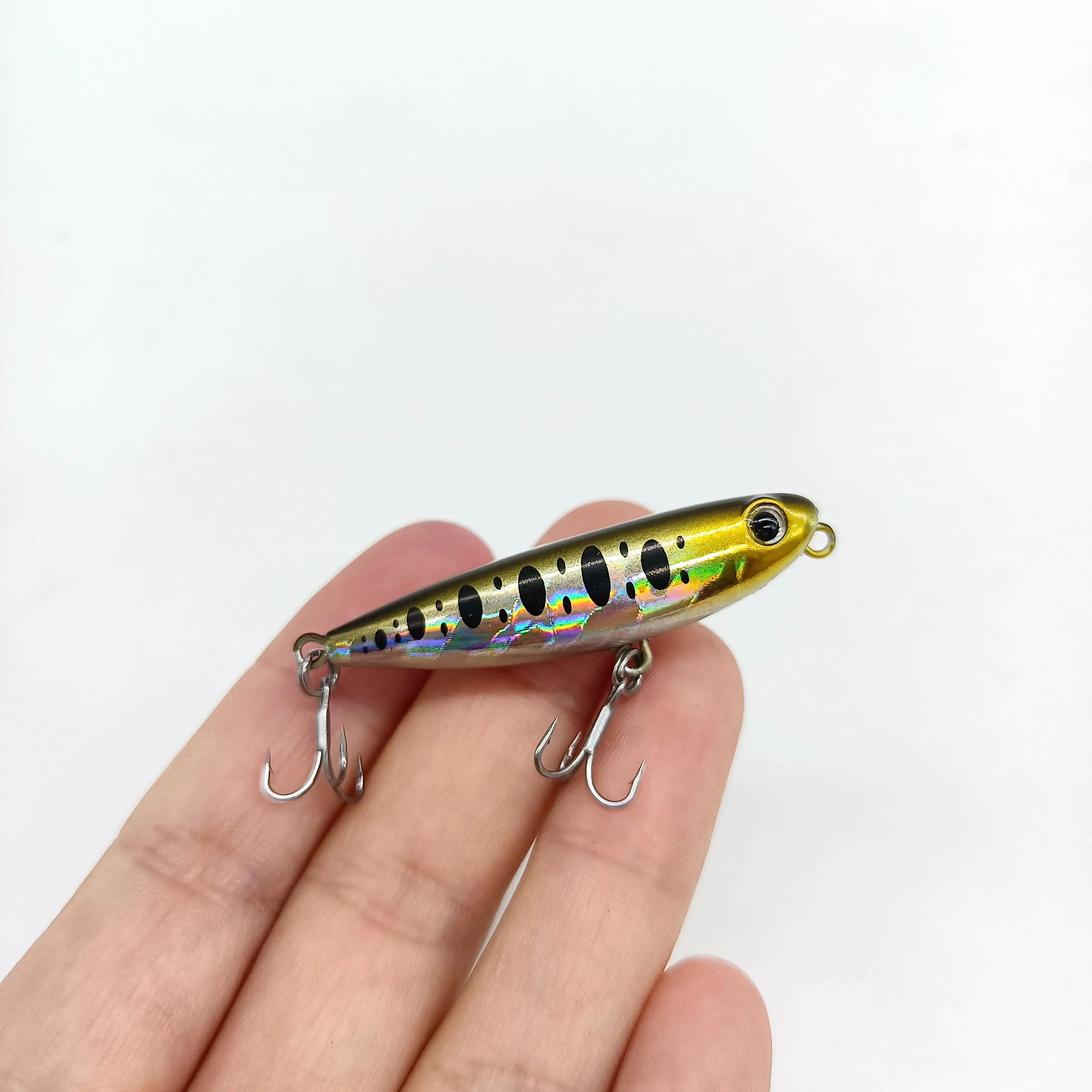 DUODUOYU 1PCS Neue Mini Schwimm Bleistift Angeln Locken 2,8g/50mm Kleine Spaziergang Hund Künstliche Salzwasser harten Köder Bass Fishing Tackle