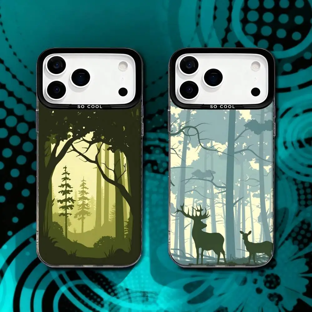 

Forests Green Wild For iPhone 17,16,15,14,13,12,11,X,8,7,Pro,Max,Plus,SE4,Air,Mini Durable Hard Shell Matte