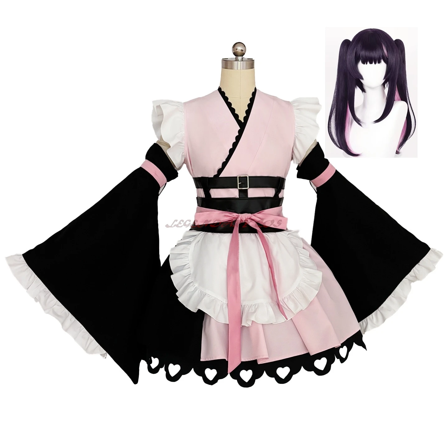 

Cosmic Princess Kaguya Komazawa Cosplay Costume Pink Black Outfits Wig Halloween Carnival Cosplay Komazawa Lolita Dresses