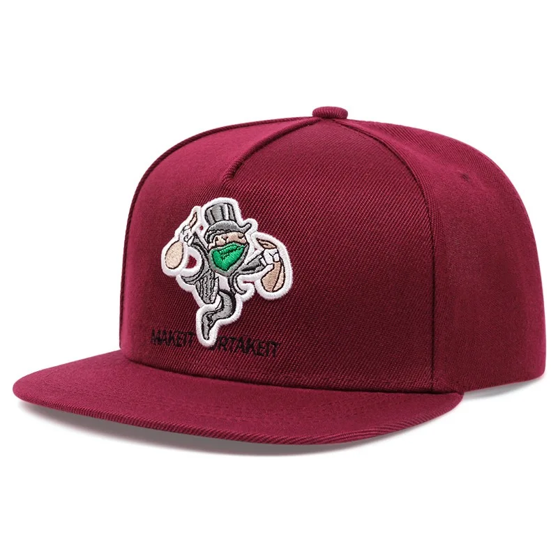 

Hip hop flat brimmed baseball hat, men's and women's street shading, versatile for all seasons, casual flat eave street dance ha
