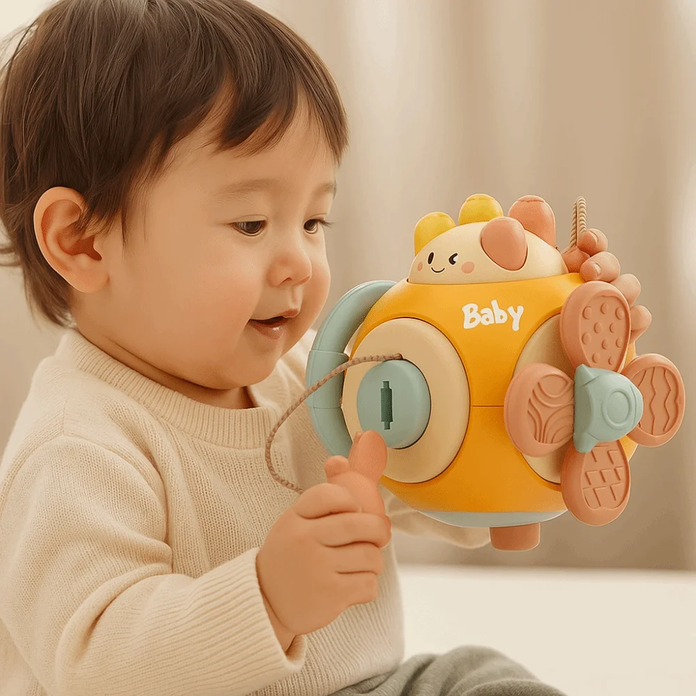 

Polyhedral Activity Busy Cube Interactive Puzzle Baby Montessori Busy Board DIY Educational Learning Sensory Busy Cube