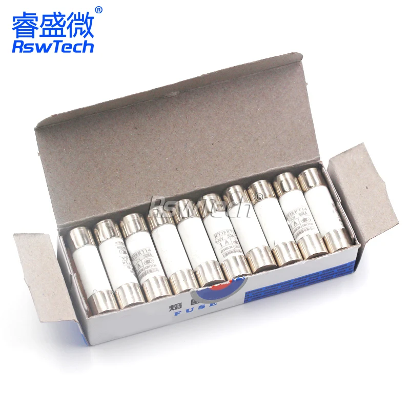 20pc/lot R015 Ceramic Fuse Cylindrical fusible fusivel tube 500V 0.5A-32A Low Voltage 10mm*38mm Electrical Equipment Supplies