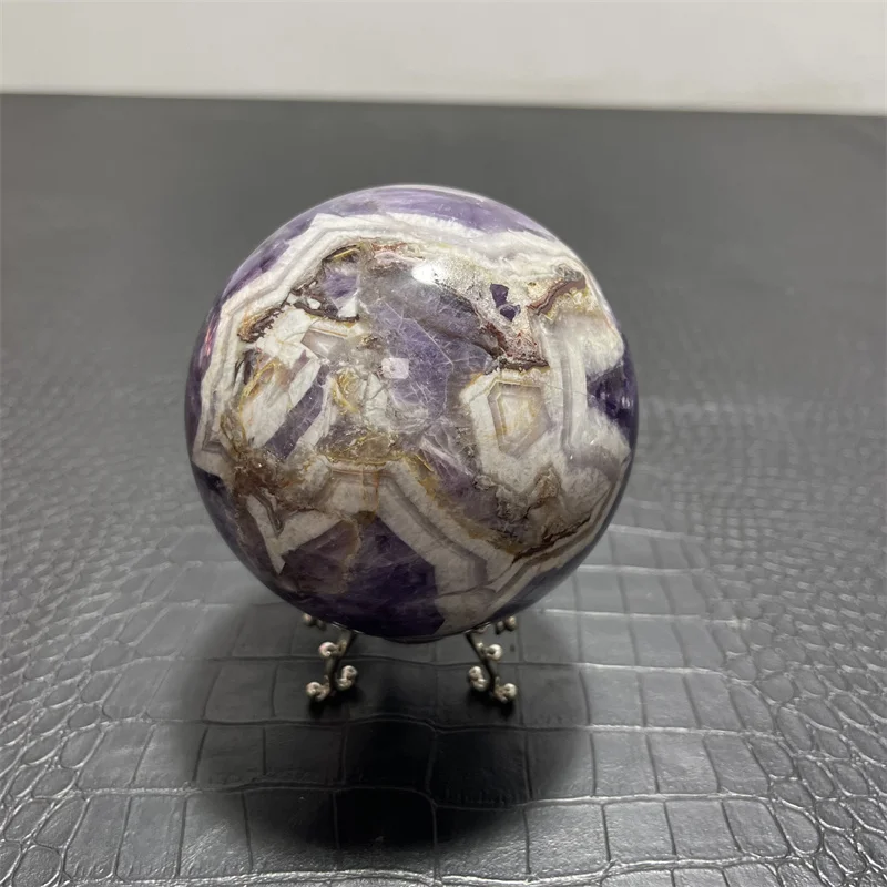 1355g Natural Dream Amethyst Quartz Crystal Sphere Balls For Gift with stand