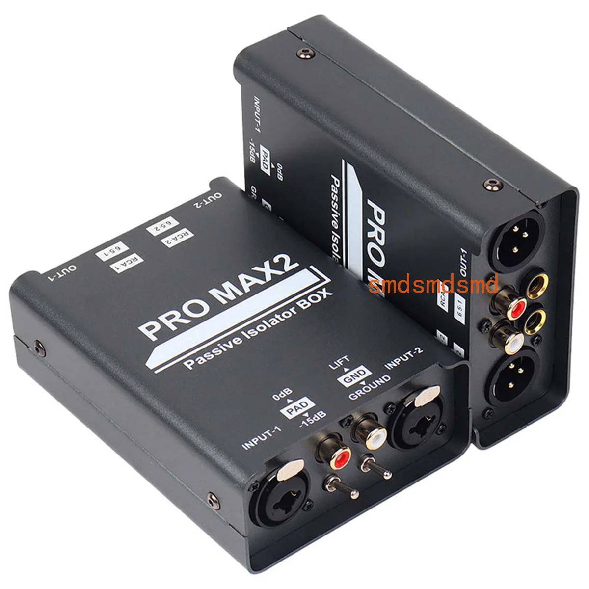 

A04R-2-Way Audio Isolator Audio Current Noise Eliminator XLR 6.5 Lotus Isolator Mixer Live Broadcast