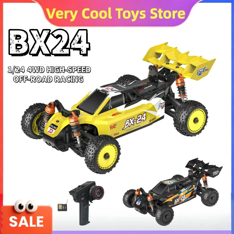 Радиоуправляемая машина ZD Racing BX-24 1:24, бесщеточная/щеточная, 4WD, багги RTR, ZDRacing BX24 с алюминиевым шасси, высокоскоростной внедорожный грузовик