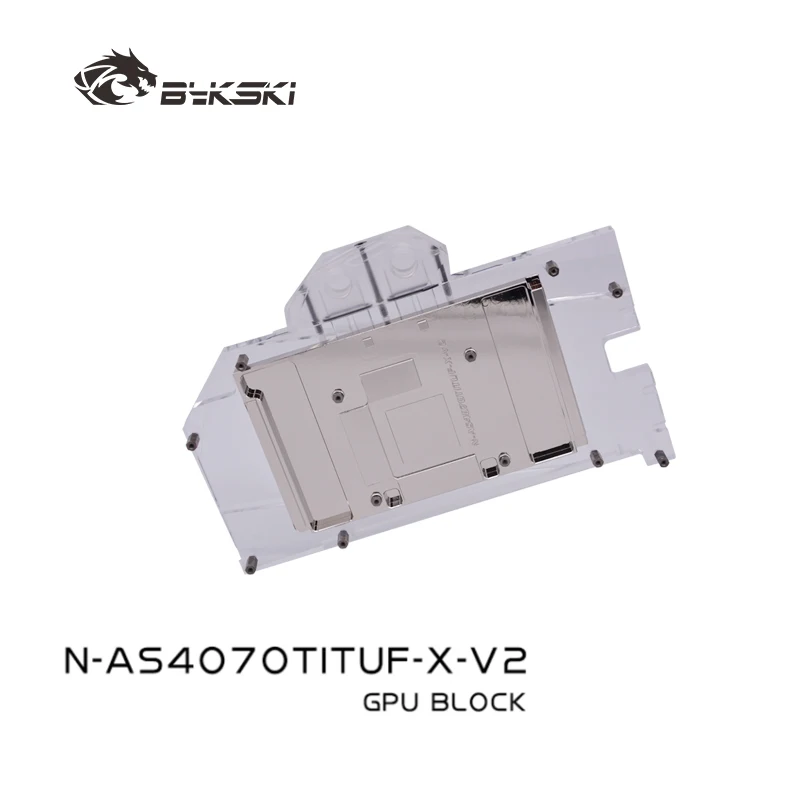 

Блок графического процессора Bykski N-AS4070TITUF-X-V2 для ASUS TUF RTX 4070Ti 12G GAMING/4070, супер двойная видеокарта, плотные водные пути