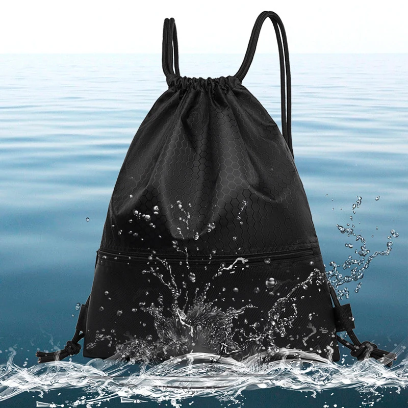 

Drawstring storage travel backpack waterproof sport gym lightweight folding mountaineering bag perfect for everyday fashion bags
