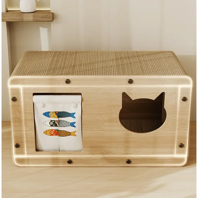 Anti-Scratch Cat House, Durable Scratch-Resistant, Cat Nest, Vertical Sofa, Anti-Scratch Toy, Shed-Free Scratching Board, Winter