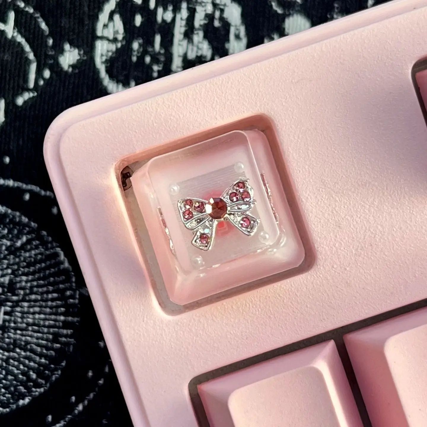 Exquisite Bowknot Resin Keycaps Custom Handmade Creative Butterfly Keycap For Cherry Mx Switch Mechanical Keyboard