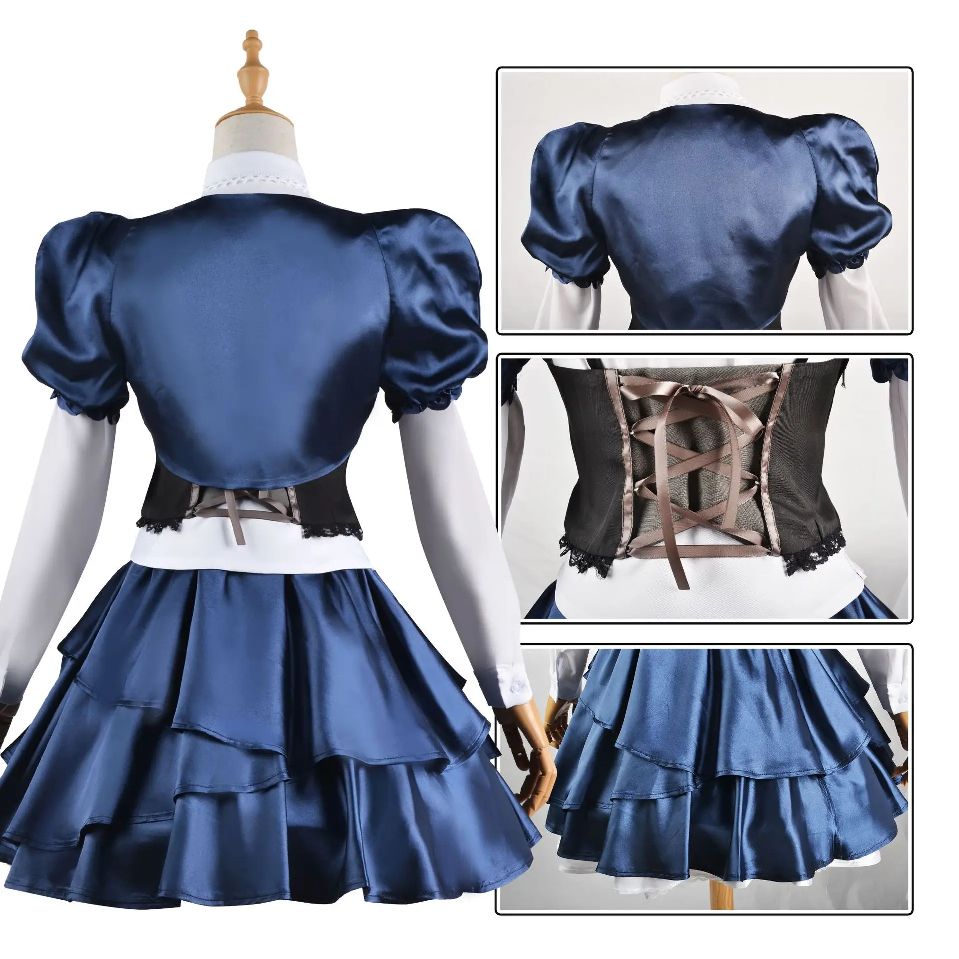 Anime Chuunibyou Cosplay Costume Chuunibyou Demo Koi ga Shitai! Takanashi Rikka Sweet Gothic Lolita Dress Uniform Maid Costume