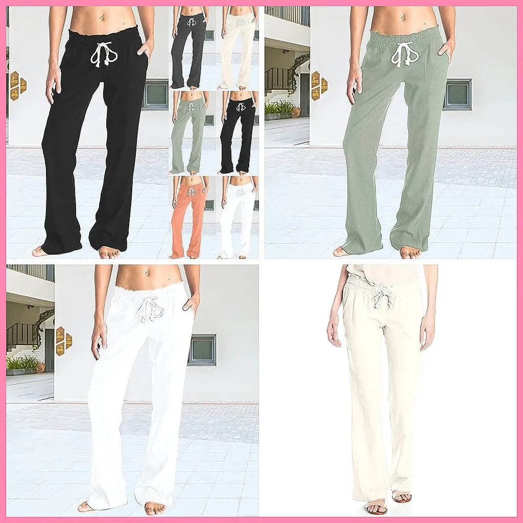 

Women's High Waist Wide Leg Pants - Soft, Breathable & Versatile for Daily Casual Wear