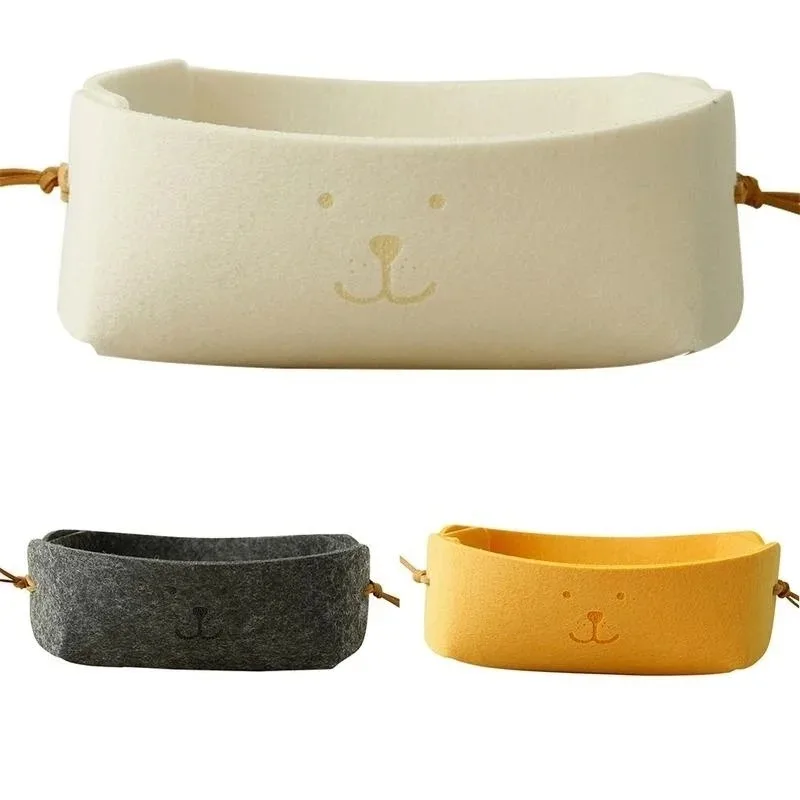 

Laundry Felt Basket Storage Large Basket for Toy Desk Storage Baskets Box Washi Tape Holder Office Supply Desk Organiser