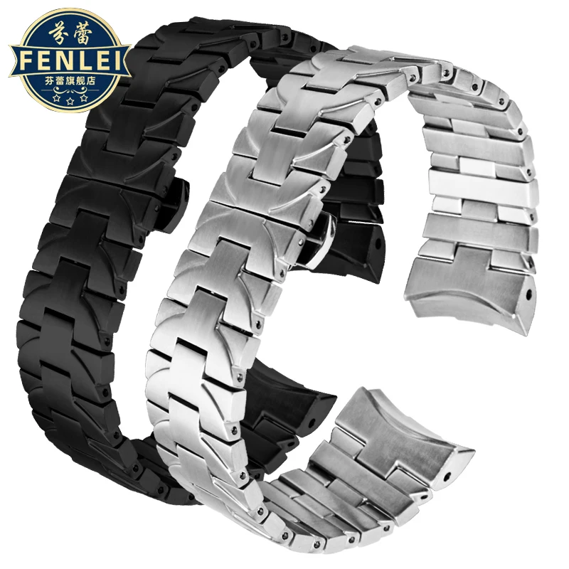 22mm For Panerai solid stainless steel Watch strap PAM441 111 Men's Fine steel Watch band butterfly buckle Bracelet accessories