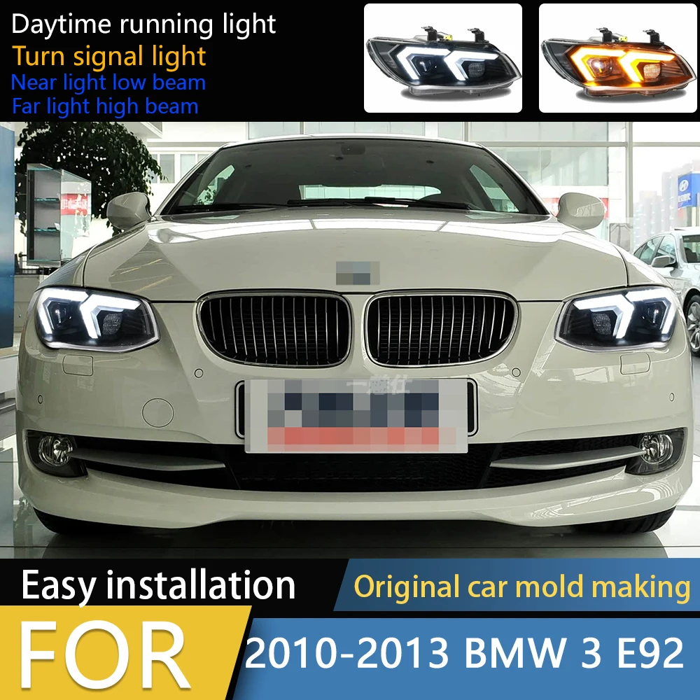 

Bmw 3 Series E92 E93 320I 325I M3 2011-2013 Led Auto Headlight Assembly Upgrade High Quality Drl Projector Lens Accessories