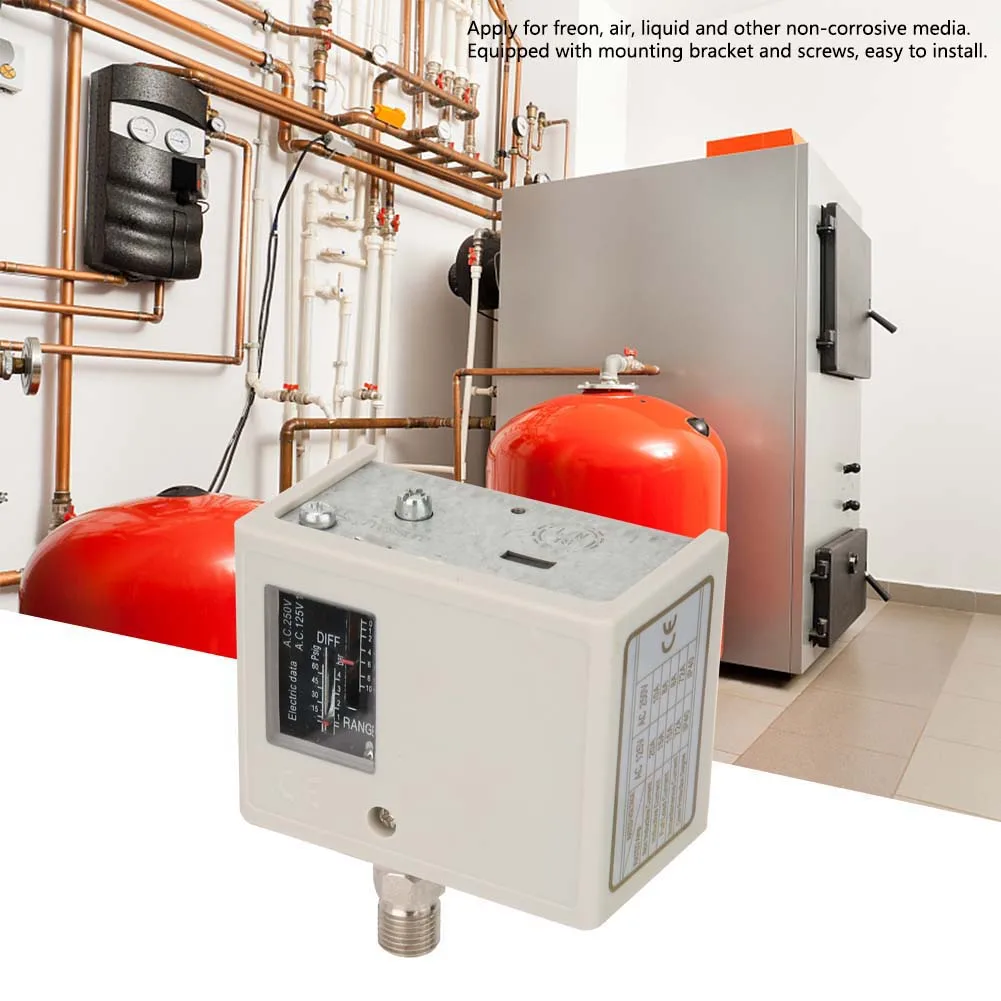 

Electronic Pressure Controller, Electronic G1/4” Pressure Control Switch Air Water Pump Compressor Pressure Controller