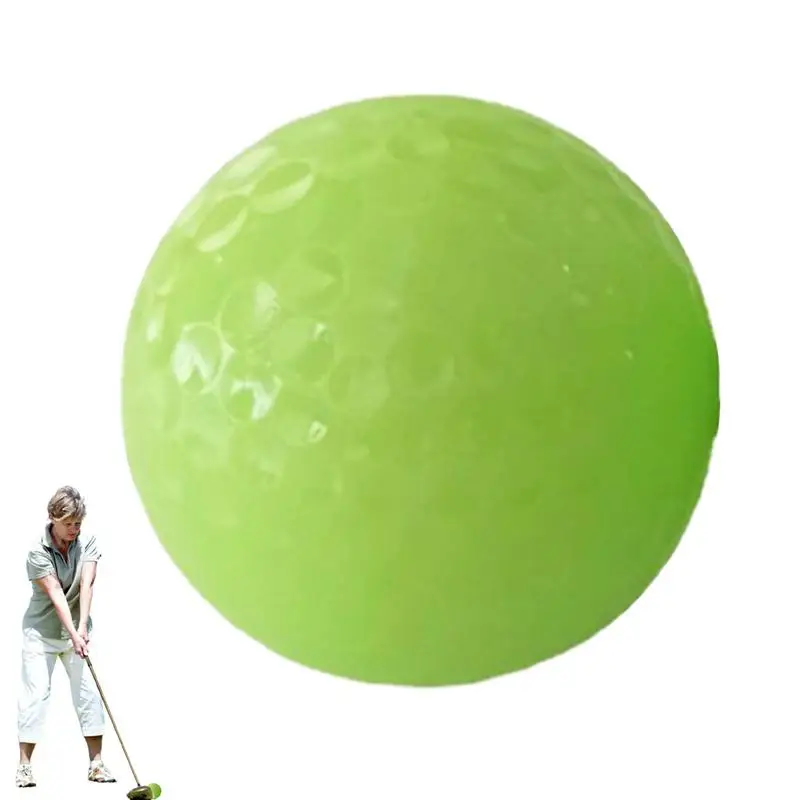 1pcs Luminous Night Golf Ball Bright Luminous Balls Glowing in The Dark Fluorescent Golf Ball for Training Hitting Practice