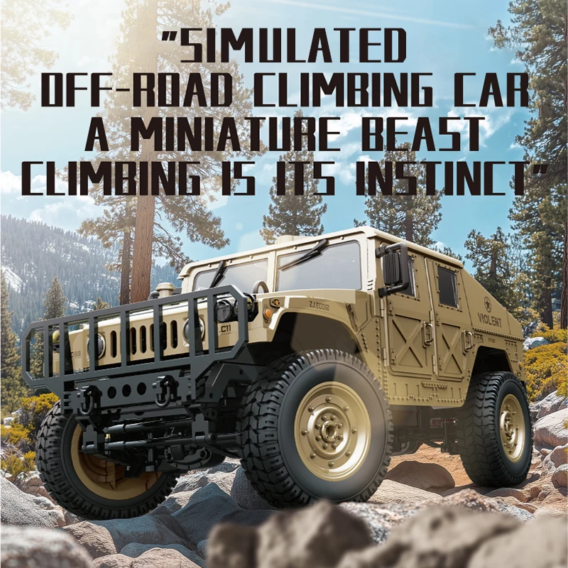 

C8835 RC Car 2.4G Remote Control All-terrain Off-road Truck Electric Climbing Vehicle with Light Kid Adult Xmas Birthday Gifts