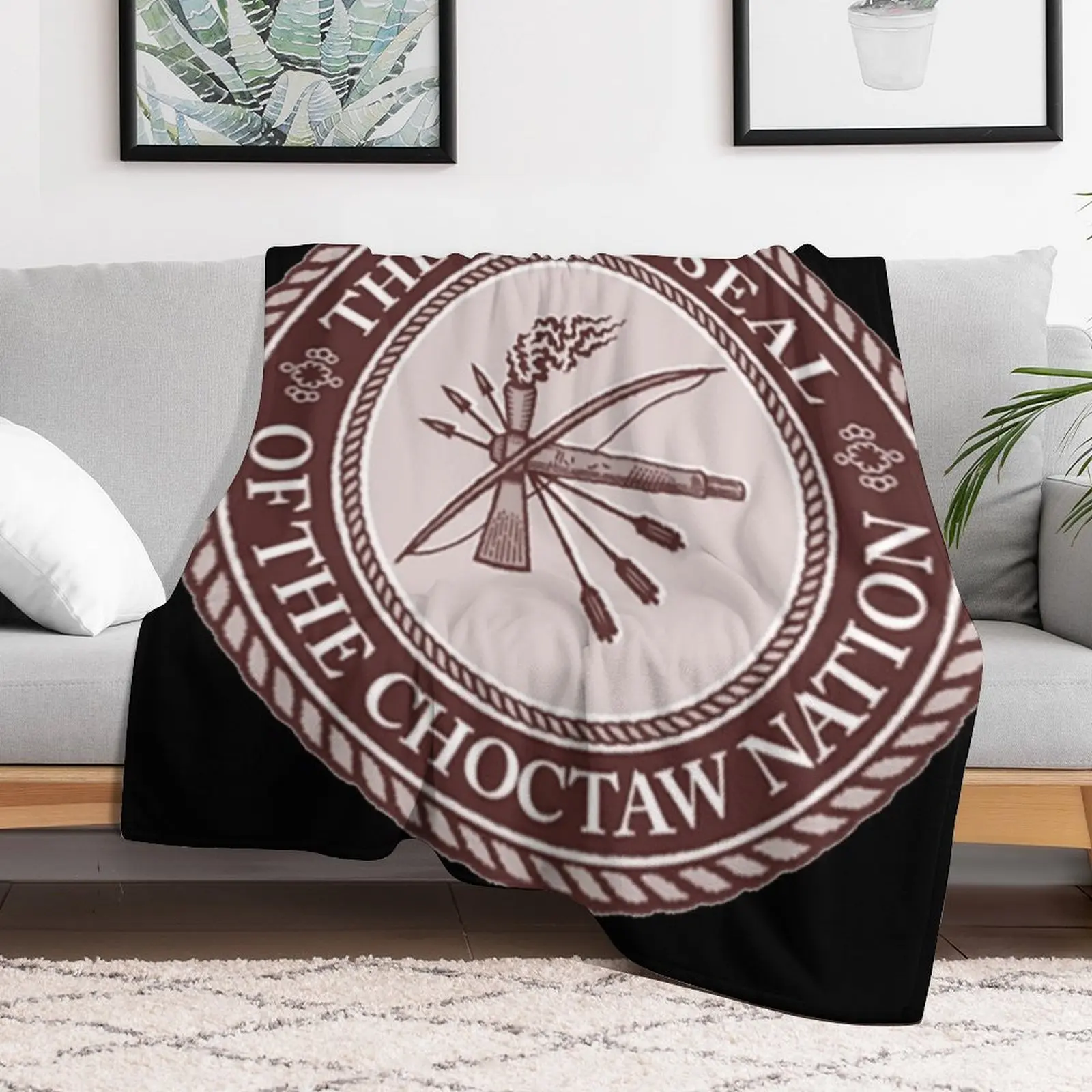 Choctaw Cynthia Throw Blanket Multi-Purpose Personalized Gift Blankets