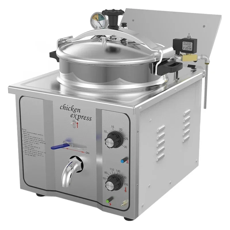

High Pressure Fried Chicken Commercial Electric Fryer Countertop Fryer Single Cylinder Fried Chicken Oven Large Capacity Fryer