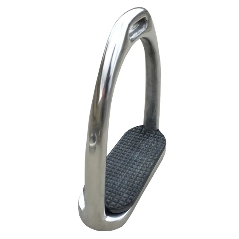 말 안전 등자, 스테인리스 스틸/알루미늄 합금 + 고무 패드