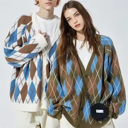 Graphic Sweater Youth Knited O-Neck Long Sleeve Pullovers Valentine's Day New Year Couple Winter Keep Warm Korean Style Ins Hot