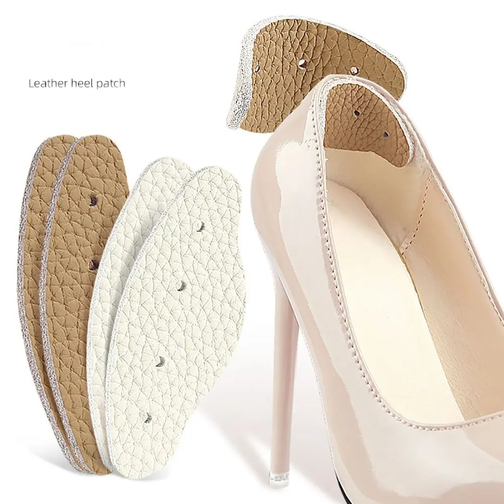 Replacement Leather Shoes Heel Pads Soft Wear-resistance Heel Grips Liner Non-slip Heel Cushion Inserts