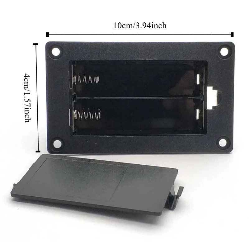 5pcs 18650 Battery Case Holder Nickel Strips Board Thickening Material Empty Box for 18650 Battery Well Match Black