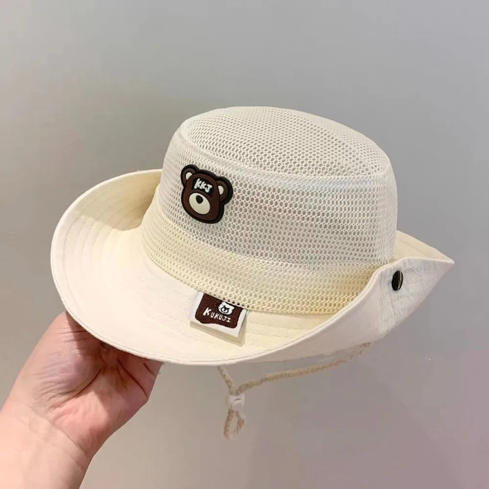 

Casual Mesh Sun Hat Adjustable Lightweight Fisherman Cap Foldable Sunscreen Hat Summer
